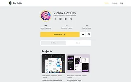 Astro Simple Portfolio vito8916