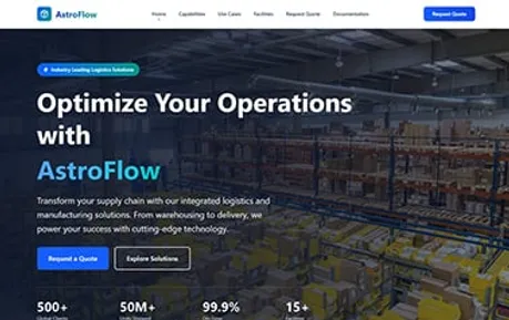 AstroFlow Logistics Template