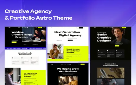 Folex - Porfolio, Agency and Startup Astro Js Theme